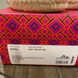 Tory Burch espadrille size 8 NWT